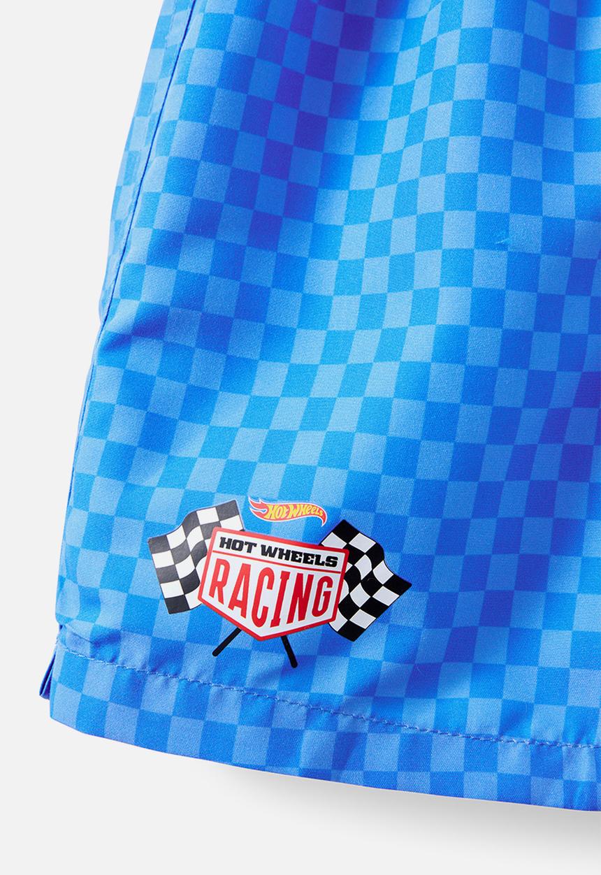 Cotton On - License Bailey Board Short - Lcn Harbour Blue / Hot Wheels