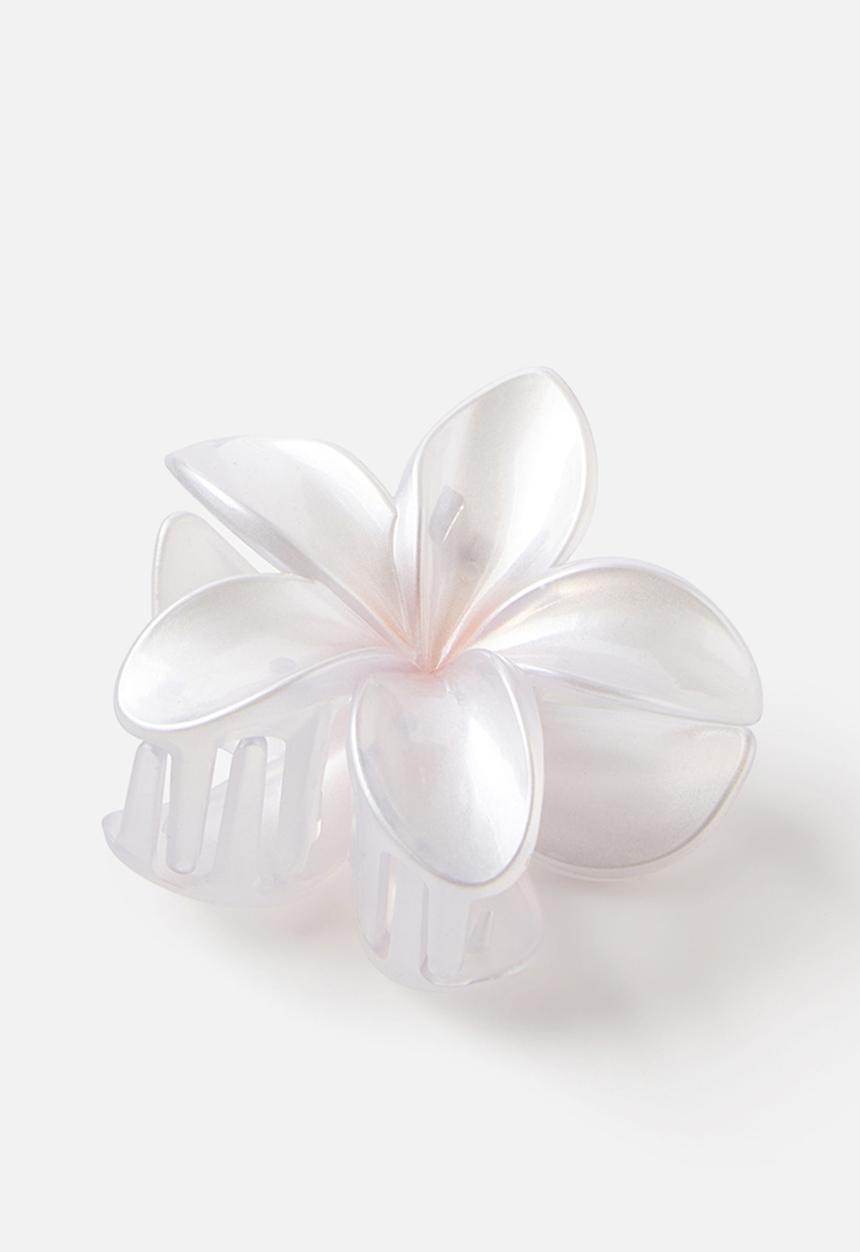 Rubi - Lily pearl frangipani hair claw-pink