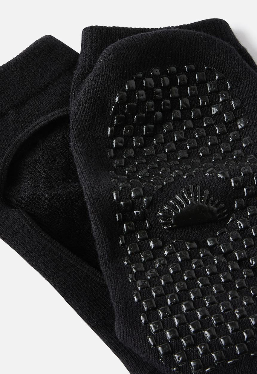 Cotton On - Performance plie sock - black