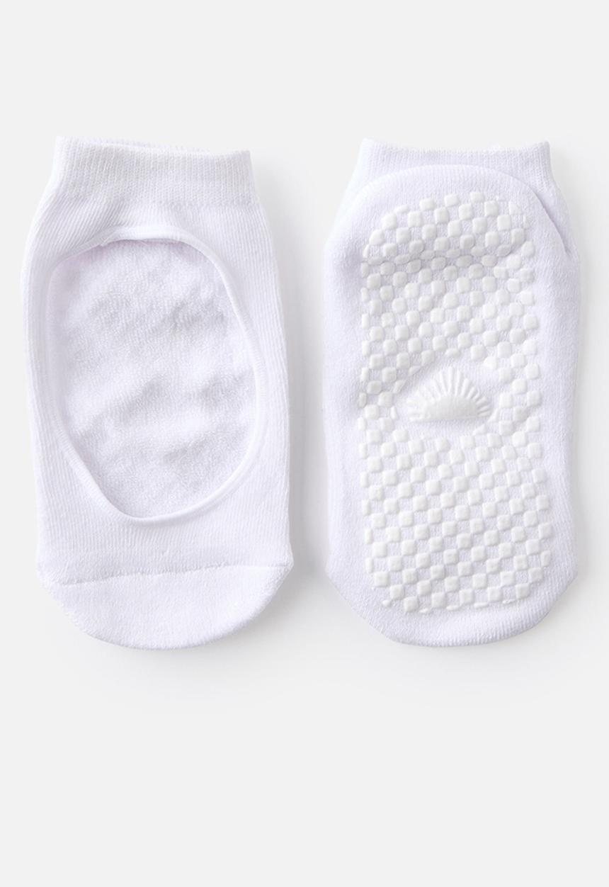 Cotton On - Performance plie sock - white