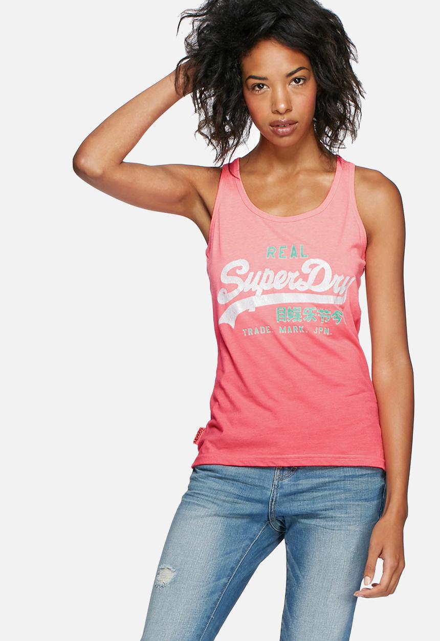 Superdry. - Vintage logo duo dip vest