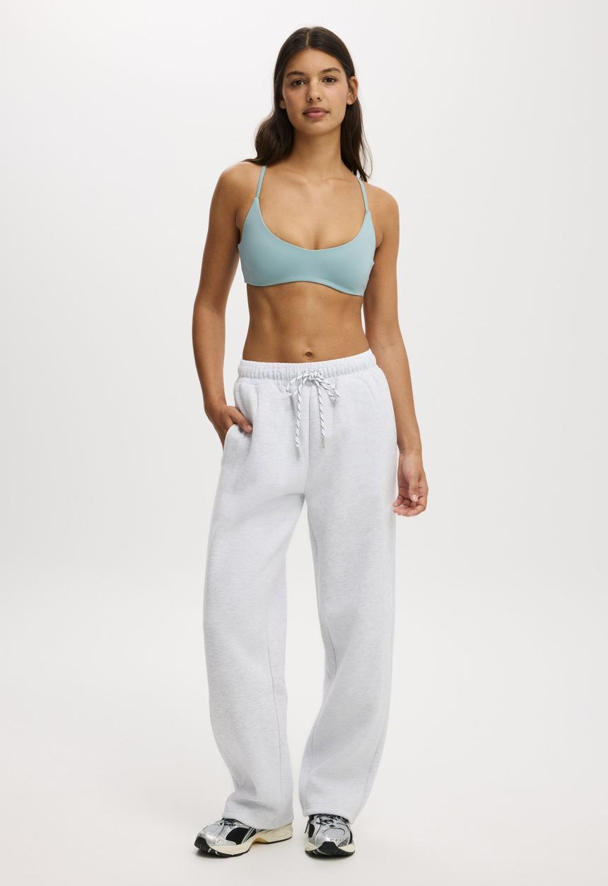 Cotton On - Ultra Soft Minimal Strappy Crop - Teal Mist