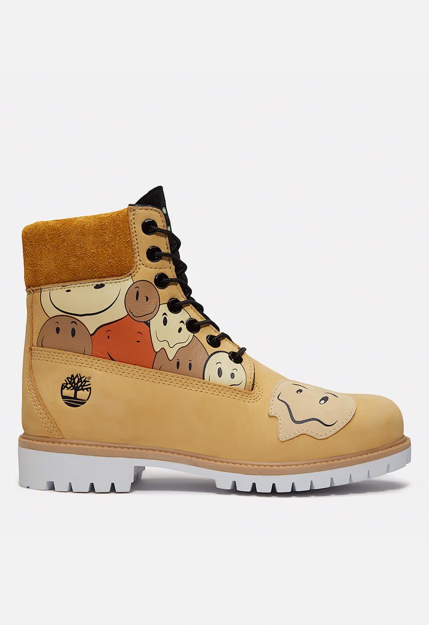 6 In Lace Waterproof Boot - Medium Yellow W Print