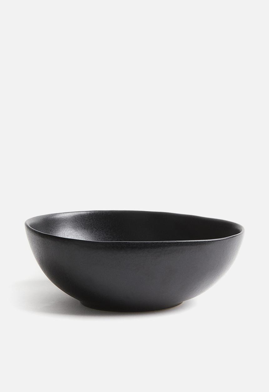 H&M - Large stoneware serving bowl - anthracite grey