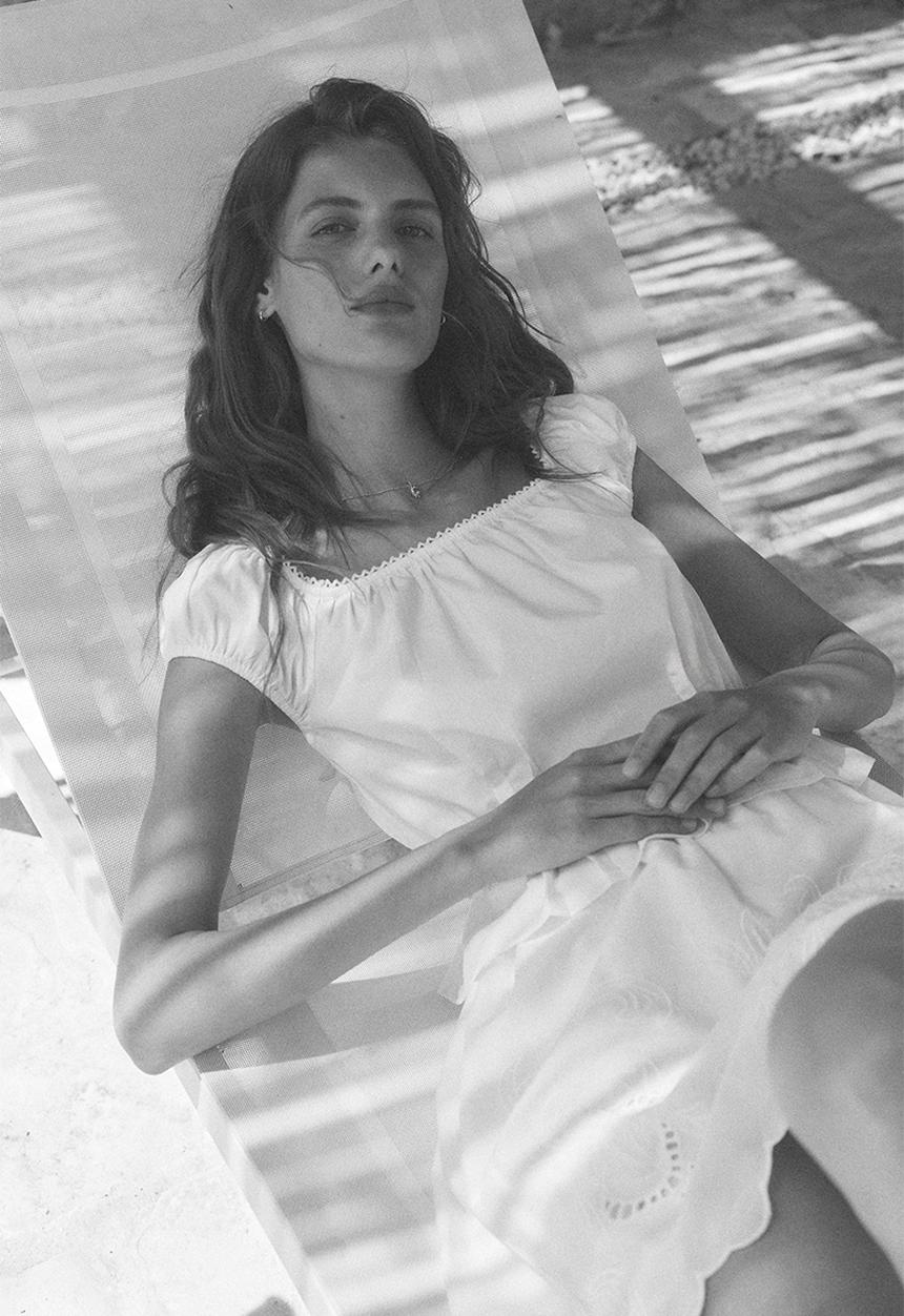 H&M - Broderie anglaise skirt - white