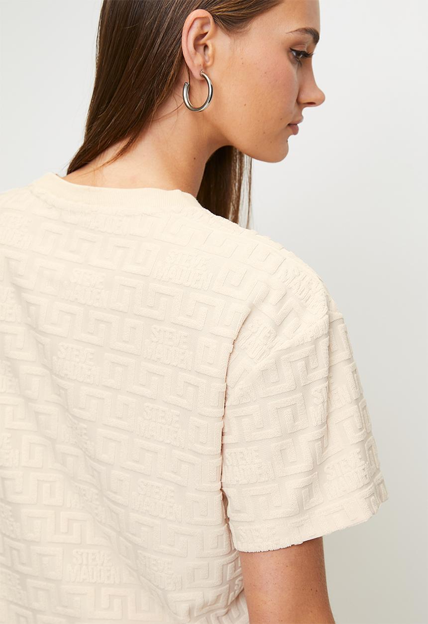Steve Madden - Ladies ayaan embossed logo top - stone