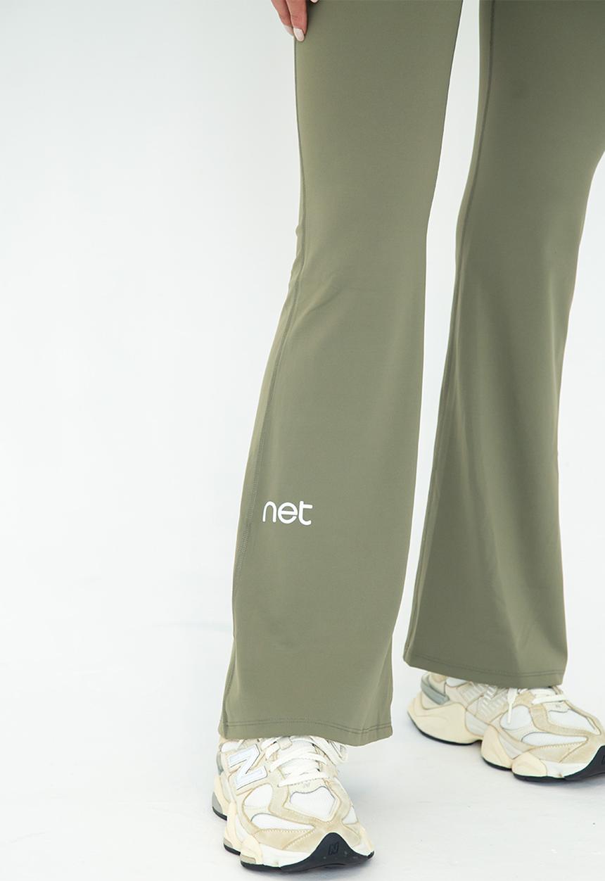 Net Athletic - Matcha flare pants - matcha green