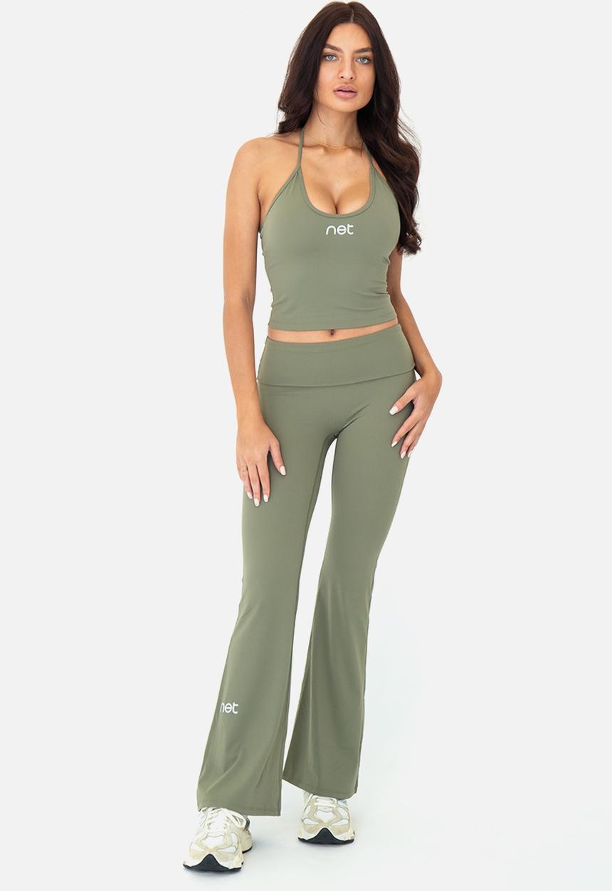 Net Athletic - Matcha flare pants - matcha green