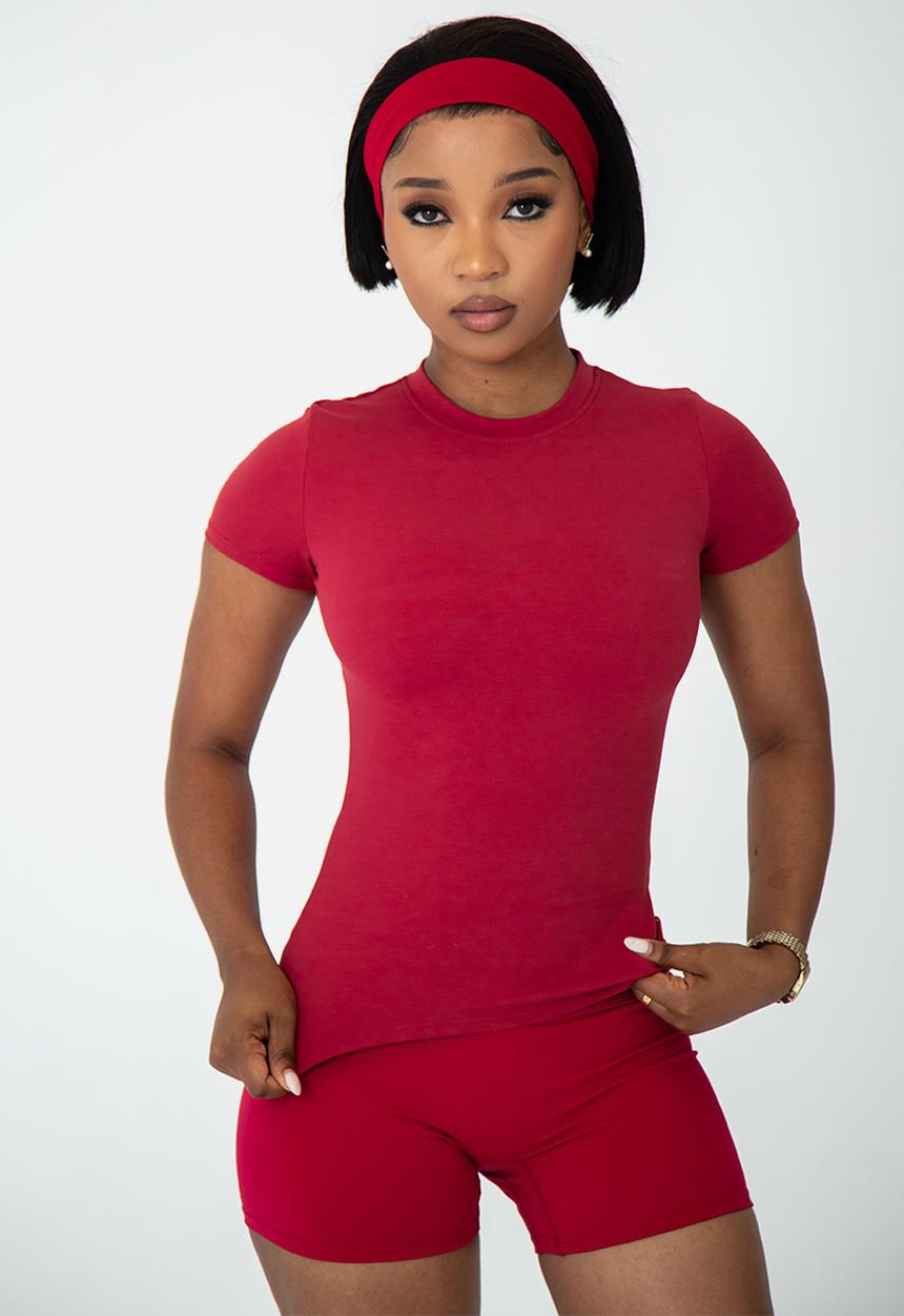 Net Athletic - Amore tee - cherry red
