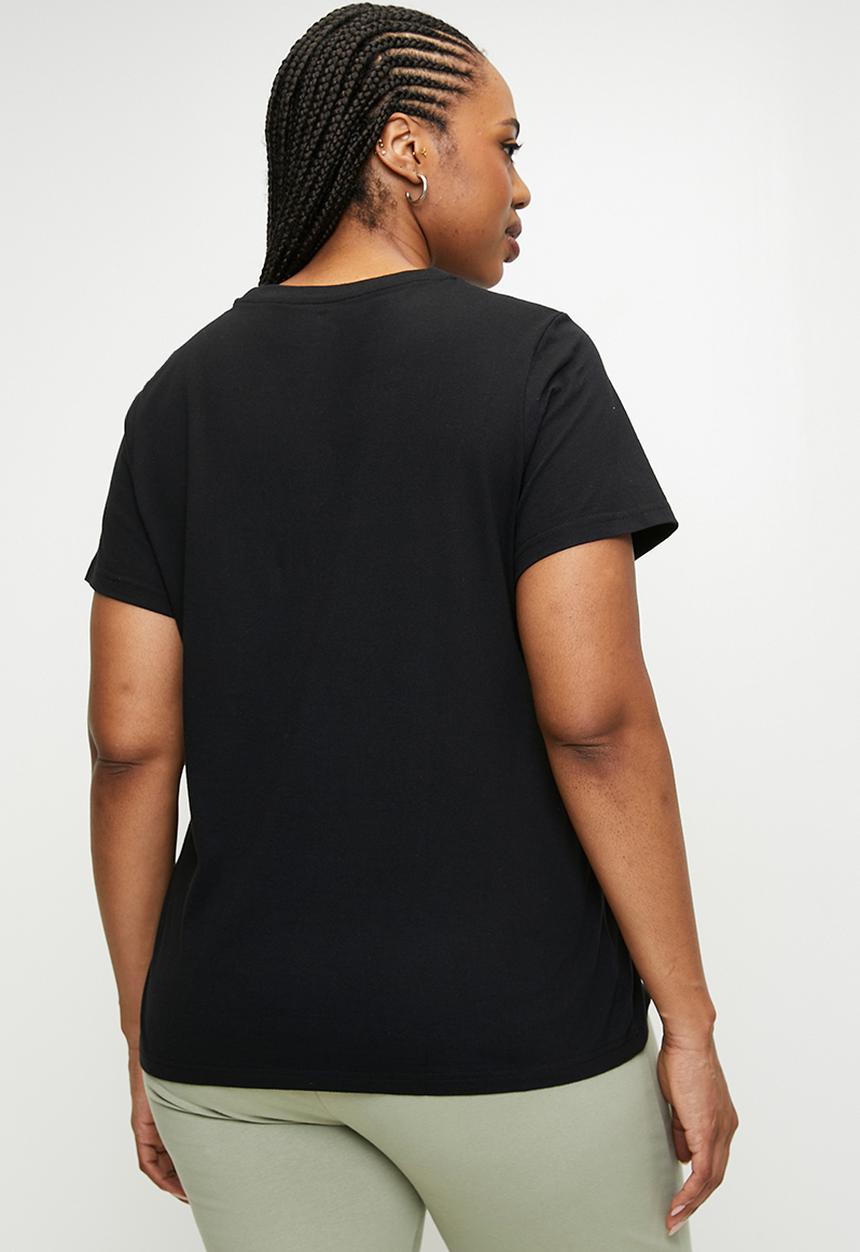 PUMA - Plus ESS METALLIC Tee W - PUMA Black-Metallic G