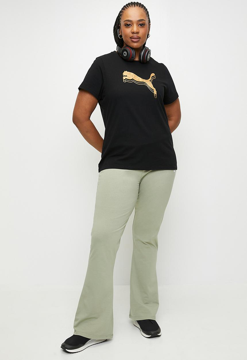 PUMA - Plus ESS METALLIC Tee W - PUMA Black-Metallic G