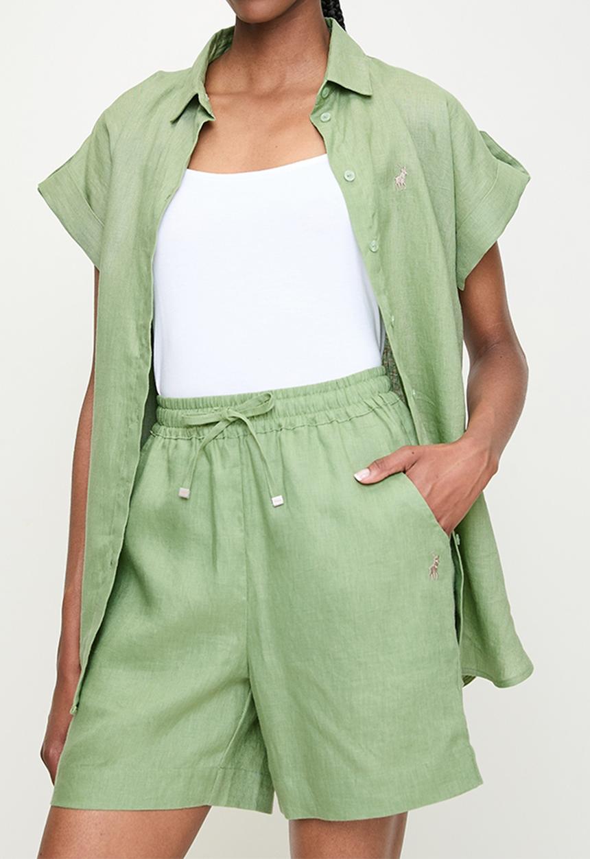 POLO - Wmn Jenny Linen Short - Mint
