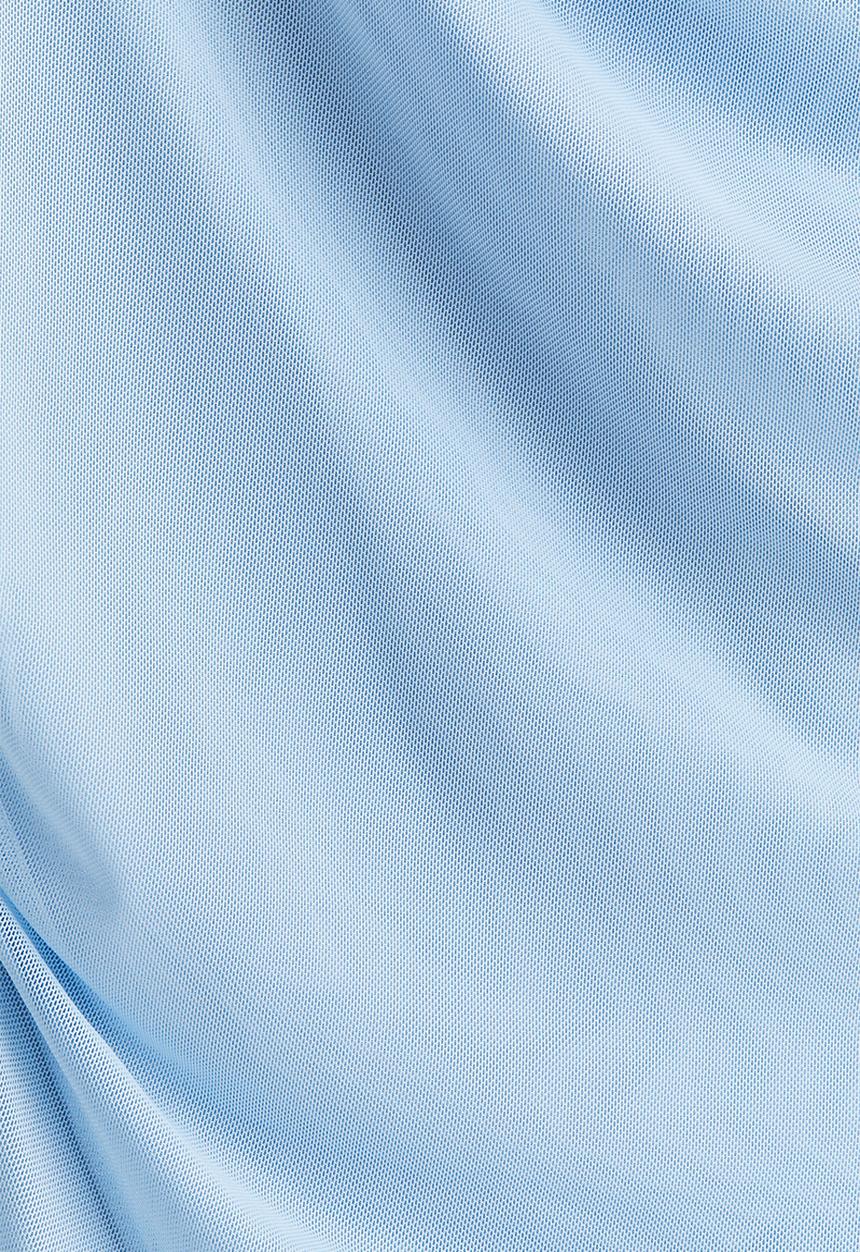 H&M - Draped mesh dress - light blue