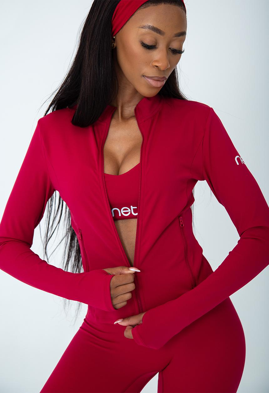 Net Athletic - Amore jacket - plum red