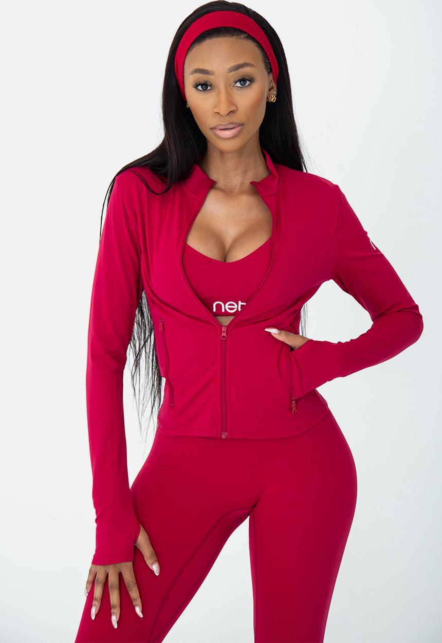 Net Athletic - Amore jacket - plum red