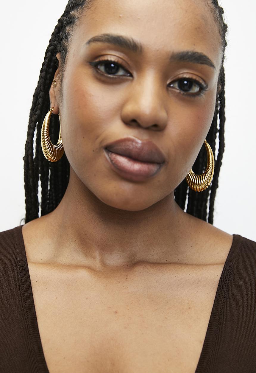 Zoe on Trend - Bold Designer Earrings - Gold