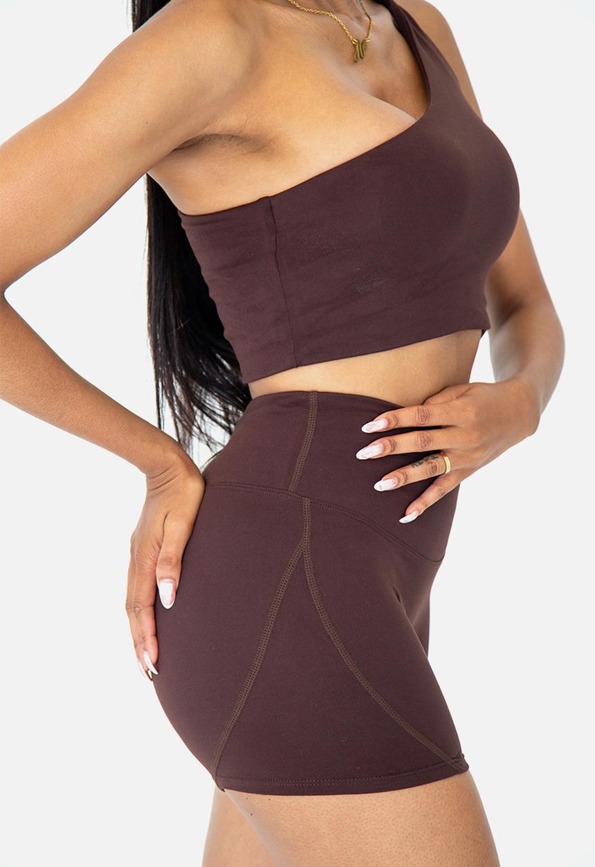 Net Athletic - Latte lounge shorts - espresso brown