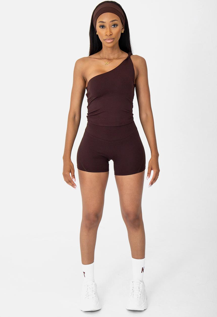 Net Athletic - Latte lounge shorts - espresso brown