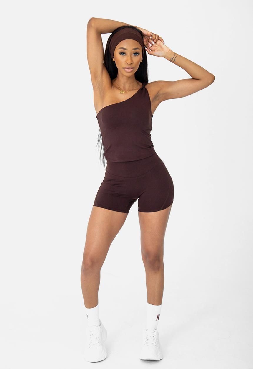 Net Athletic - Latte lounge shorts - espresso brown