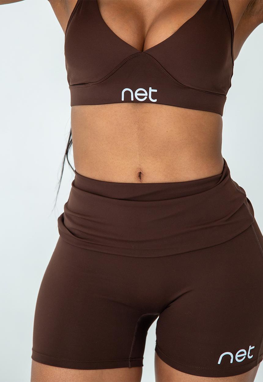 Net Athletic - Latte shorts - truffle brown