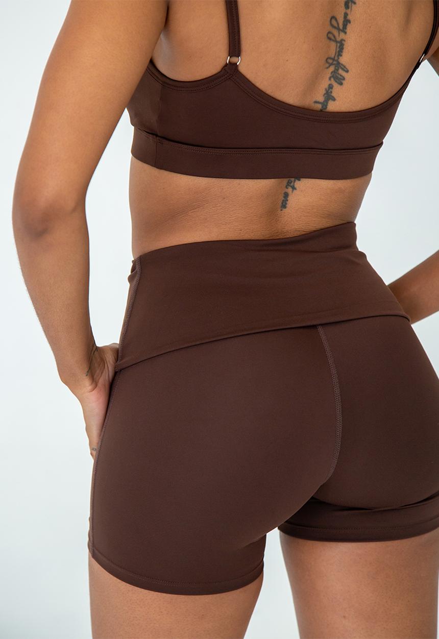 Net Athletic - Latte shorts - truffle brown