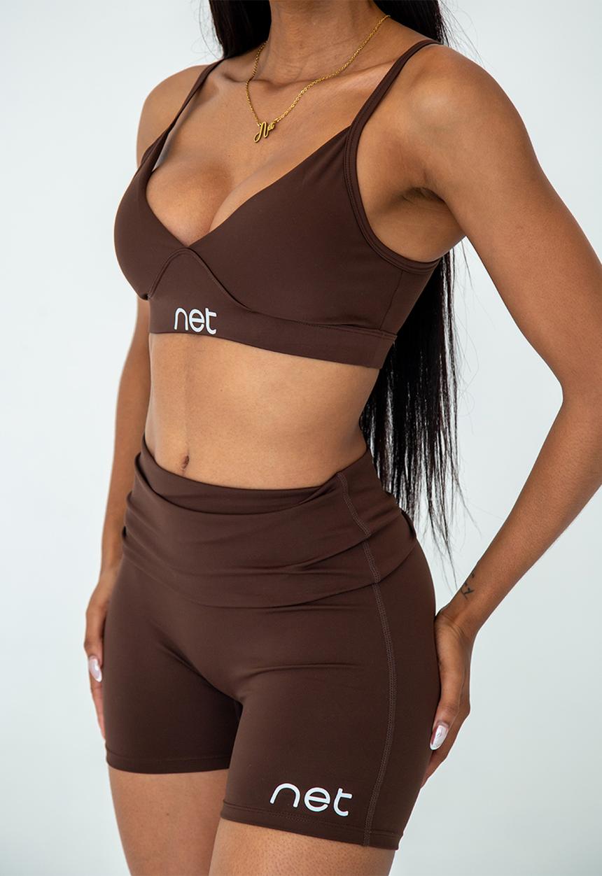 Net Athletic - Latte shorts - truffle brown