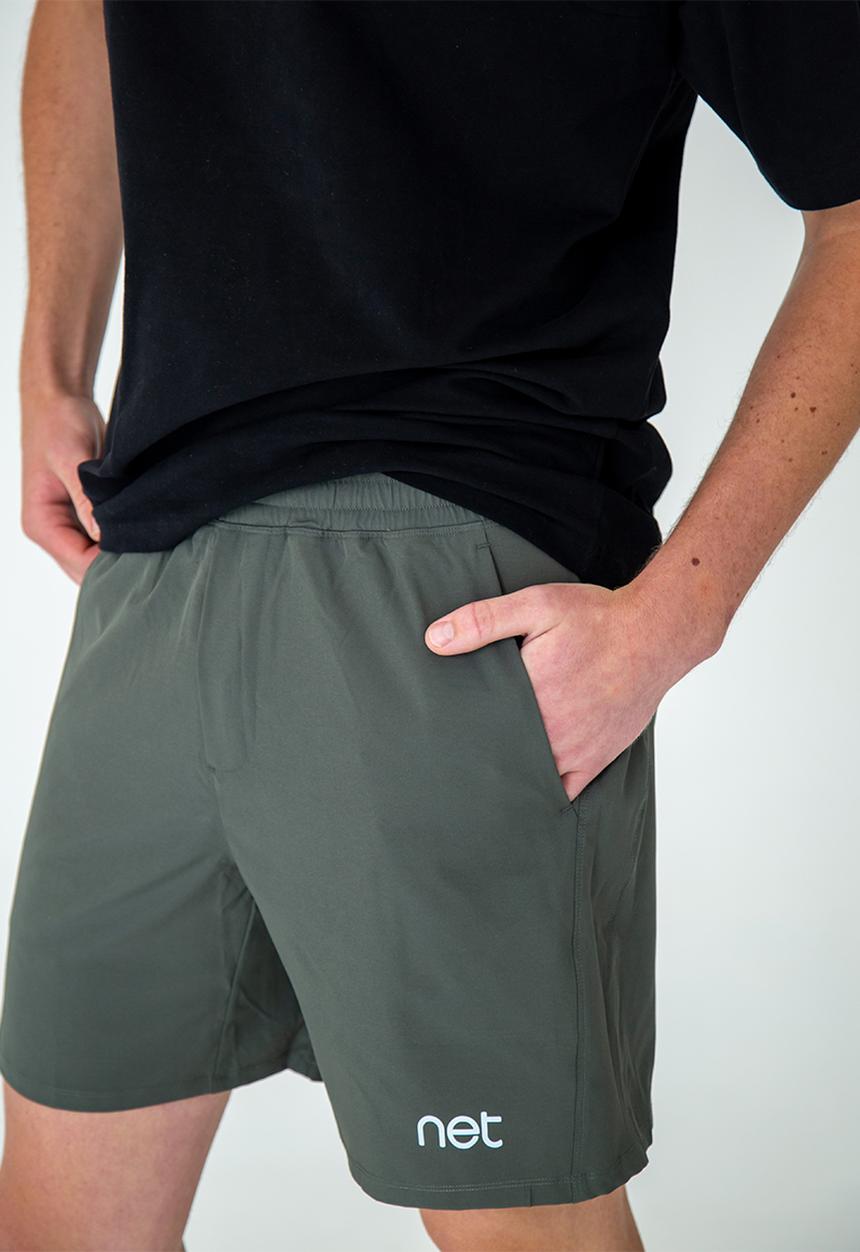 Net Athletic - Baseline shorts - military khaki