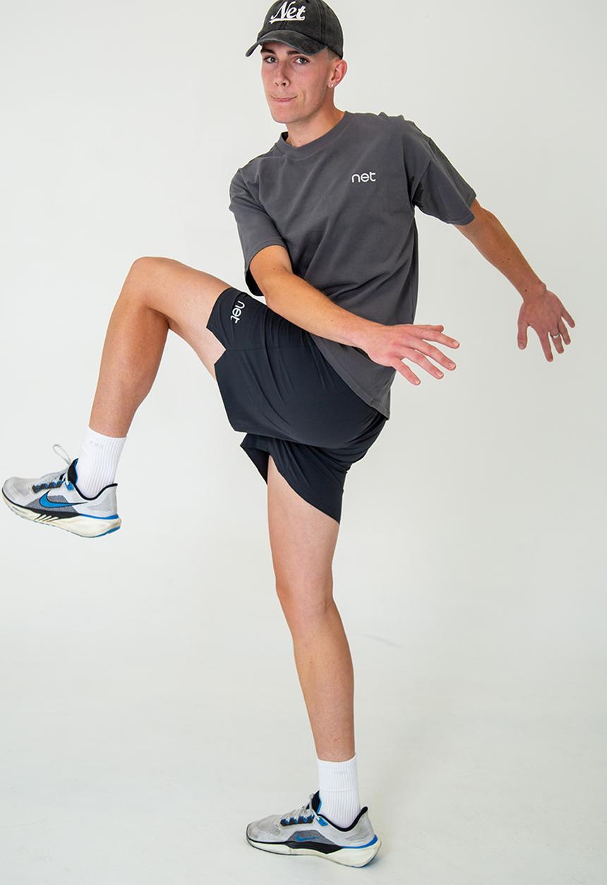 Net Athletic - Baseline layer shorts - coal grey