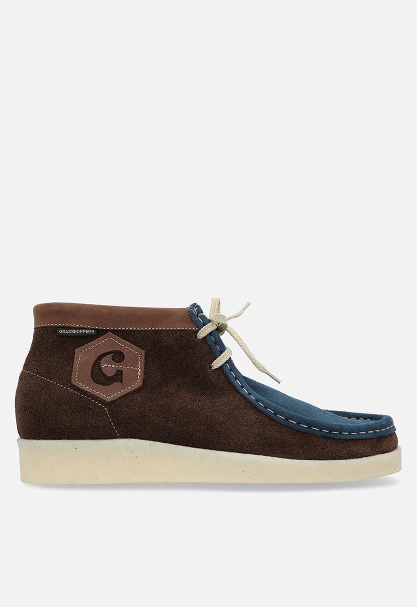 Grasshoppers - Brooklyn - Dark Brown /Denim Suede /Mocca Sandiego