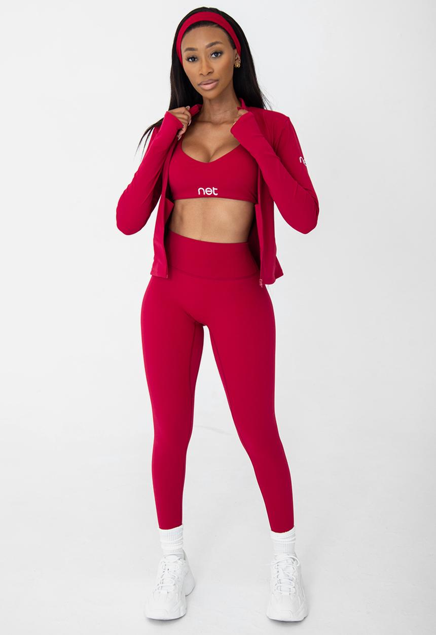 Net Athletic - Amore leggings - plum red