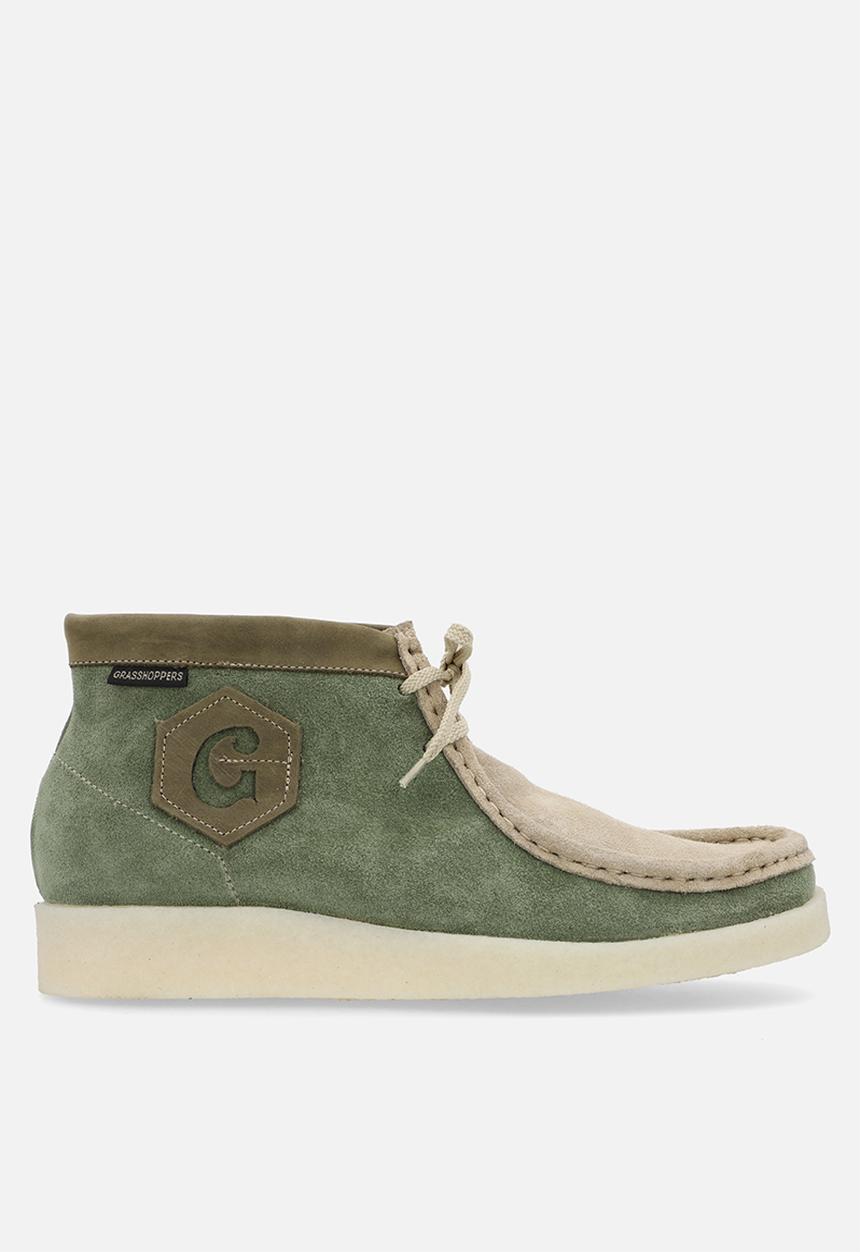 Grasshoppers - Brooklyn - Moss/Tobacco Suede /Olive