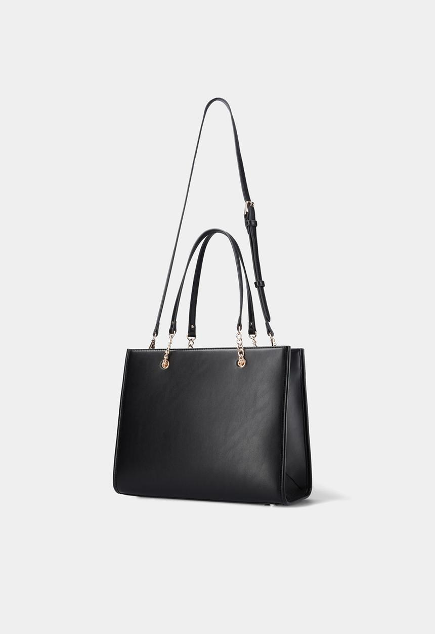 Forever New - Harper jacquard shopper bag - black