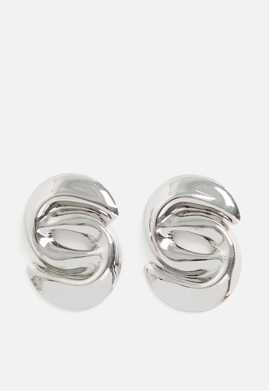 Tessa Design - Danielle chunky studded earrings - silver