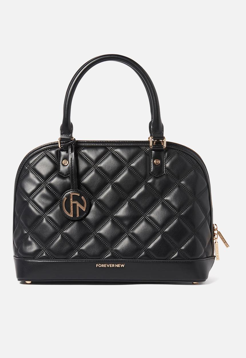 Forever New - Polly quilted bowler bag - black