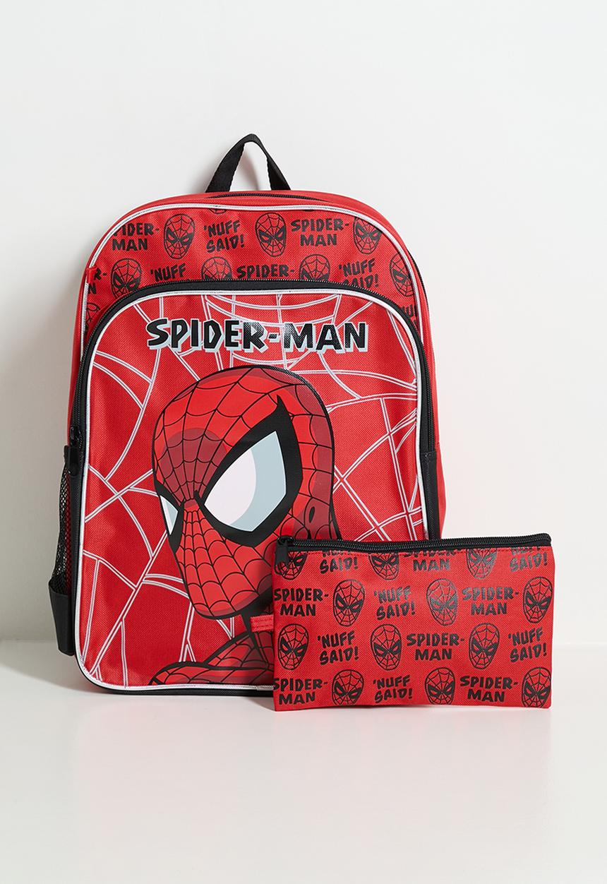 Pop Candy - Spiderman Nuff Said Backpack + P Bag - red