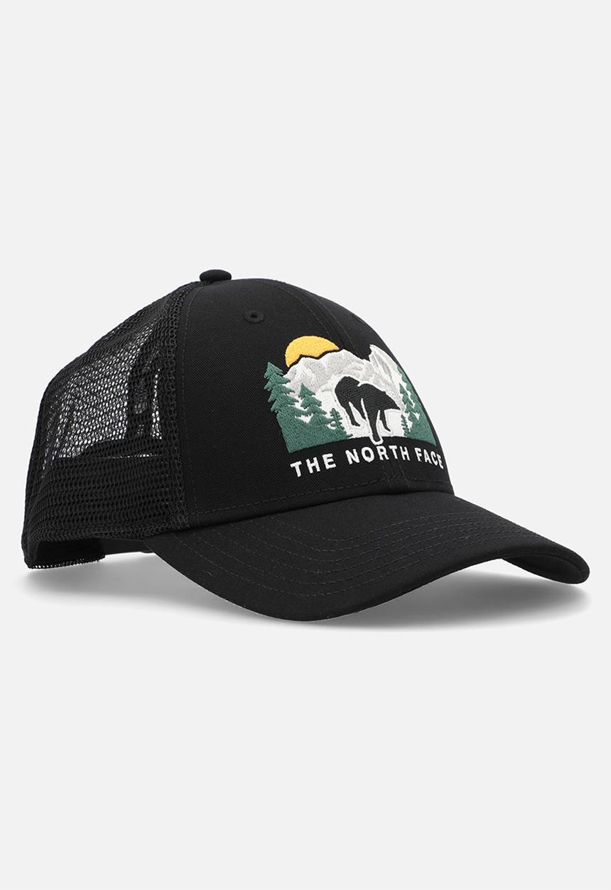 The North Face - Embroidered Mudder Trucker - TNF Black-TNF Black-Bear Graphic