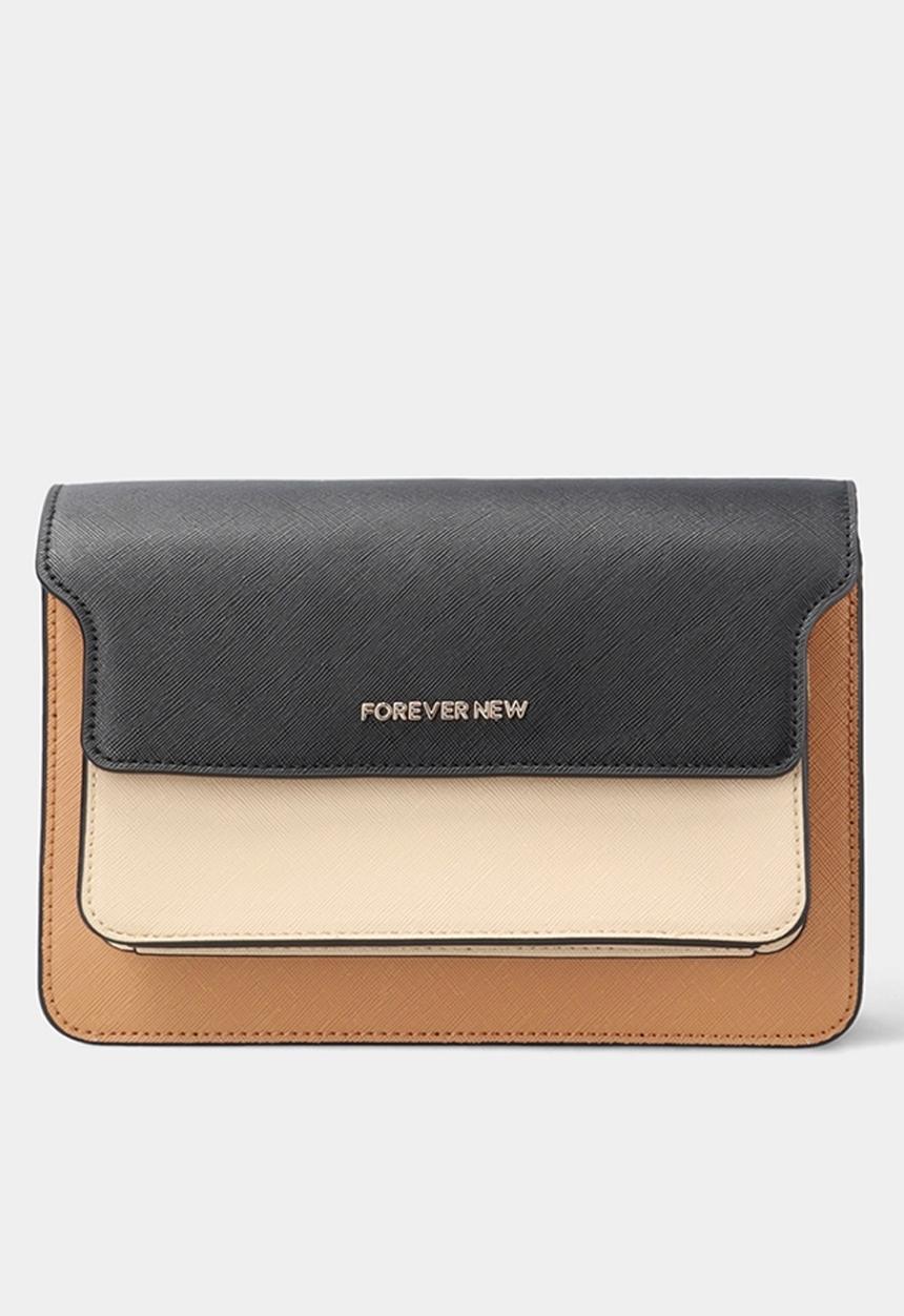 Forever New - Bailey colourblock boxy crossbody bag - multi