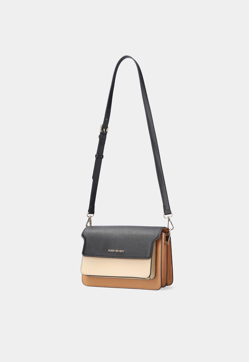 Forever New - Bailey colourblock boxy crossbody bag - multi