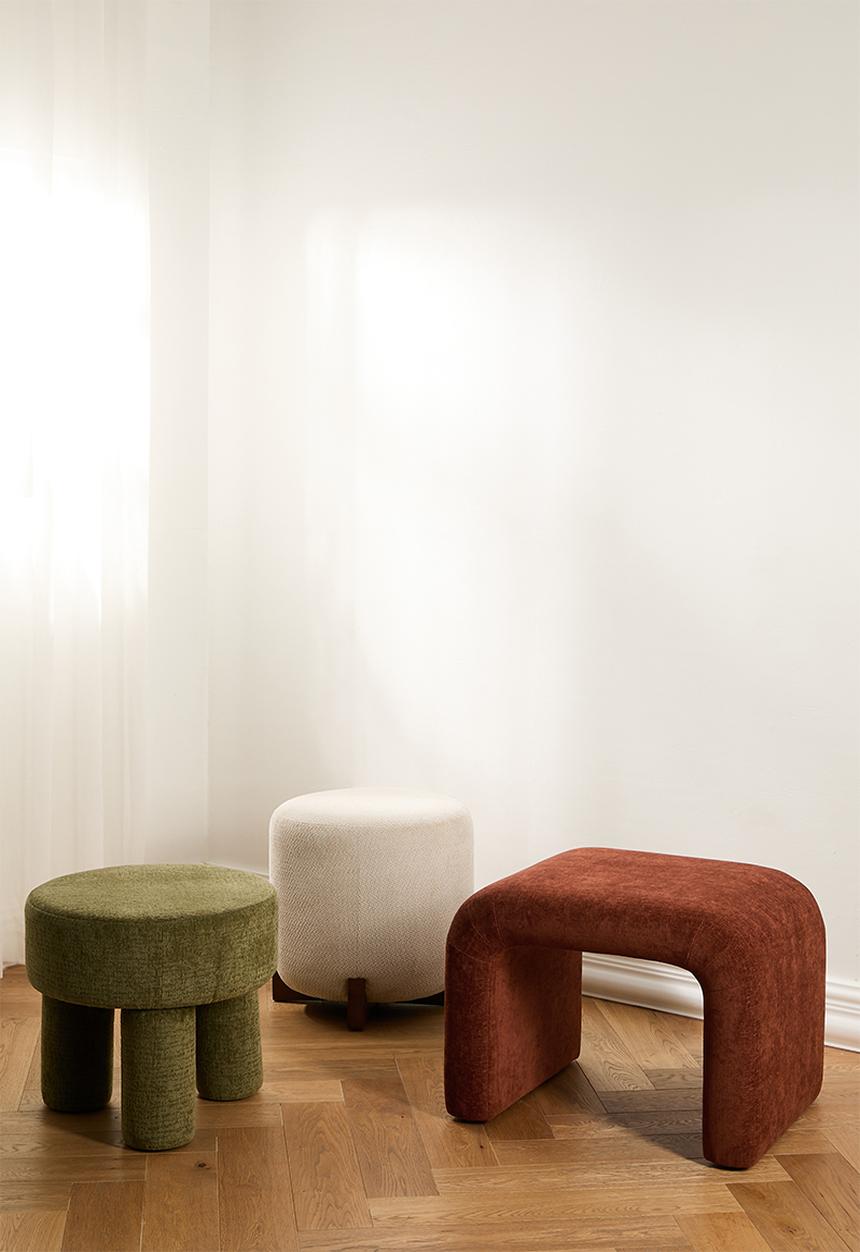 Sixth Floor - Felix Stool - Terracotta