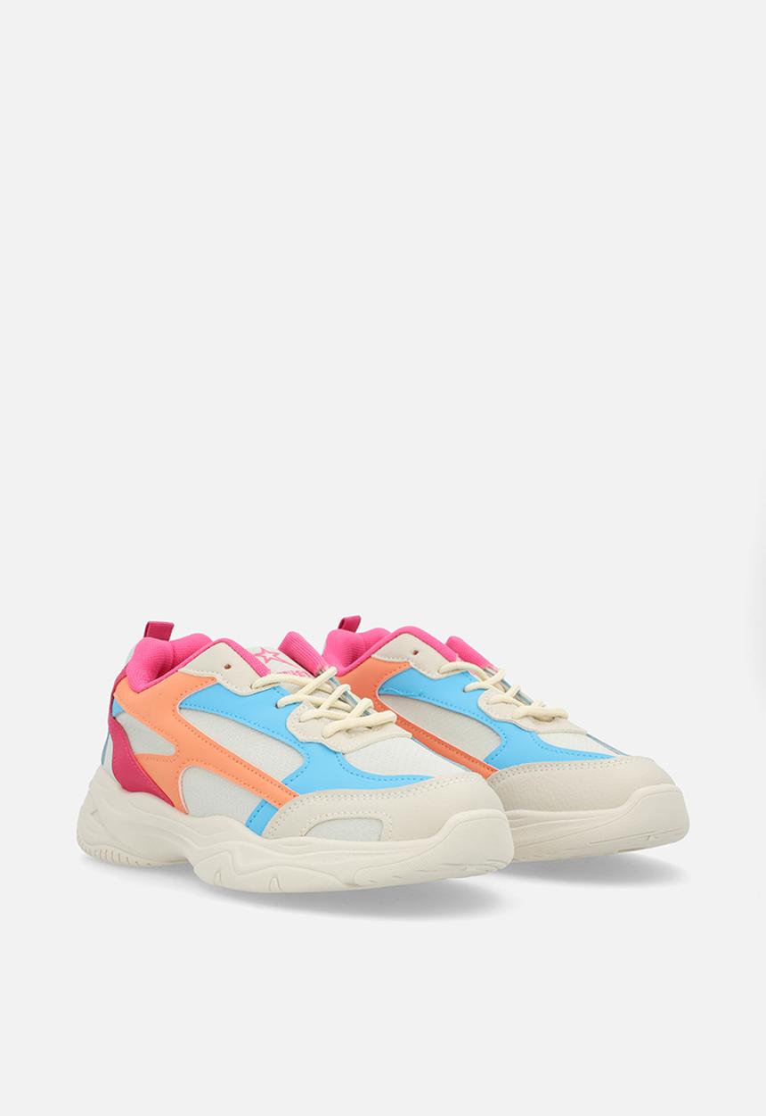 SOVIET - Y clementine - cream/blue/hot pink