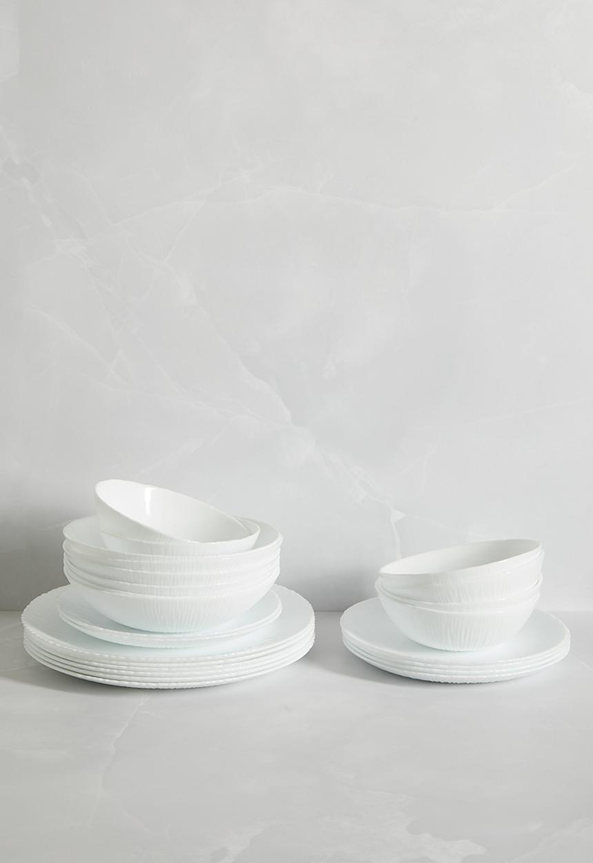 Luigi Bormioli - Bormioli Rocco Coconut Side Plate 6pk 21 cm - white