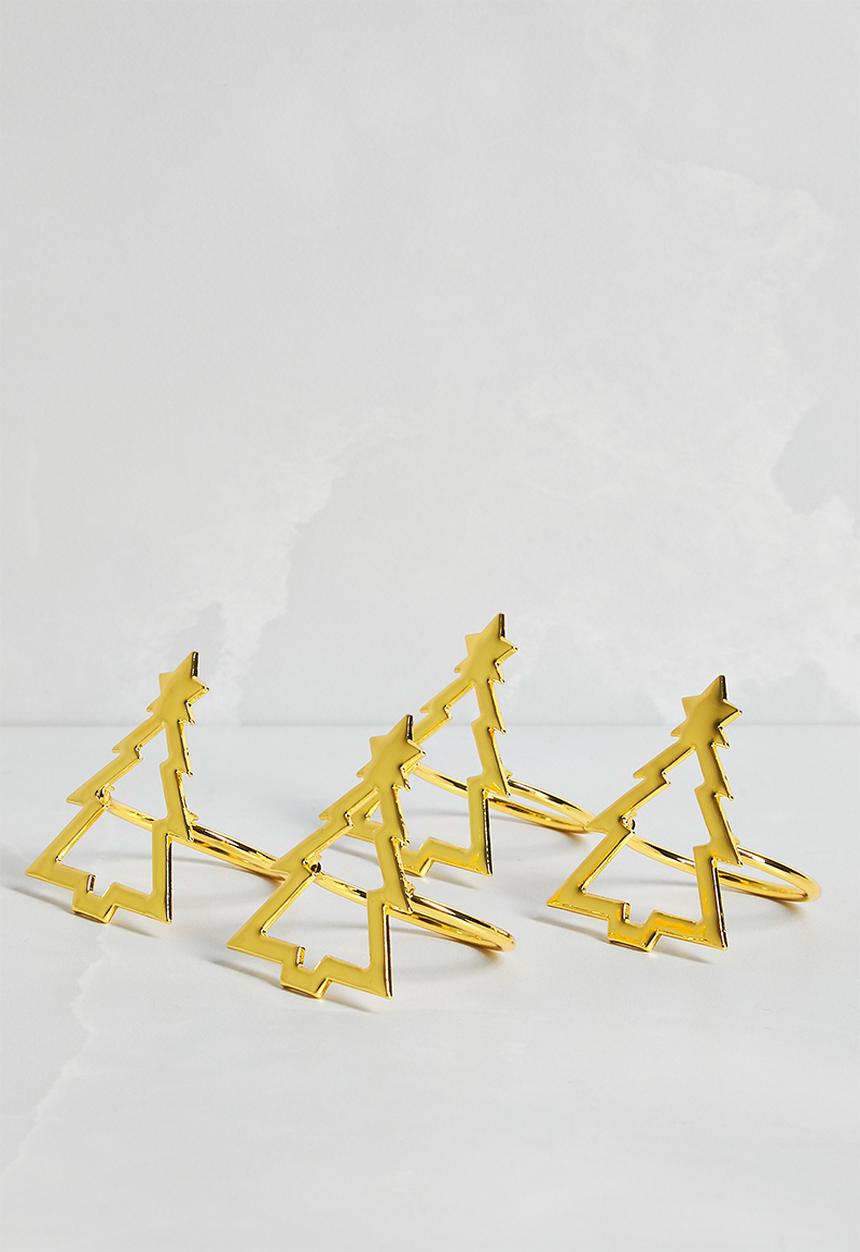 Nicolson Russell - Napkin Rings - Gold