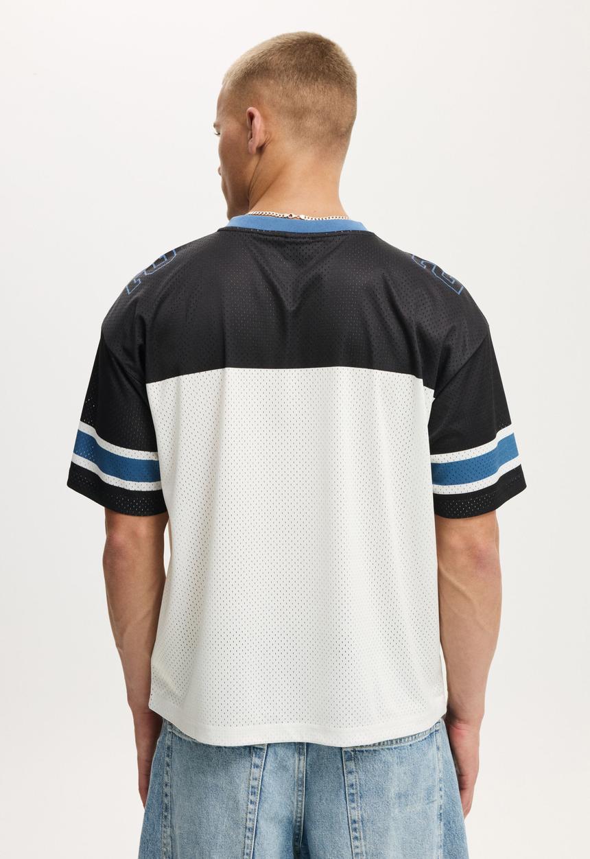 Cotton On - Football Jersey - True Navy/Ecru 22