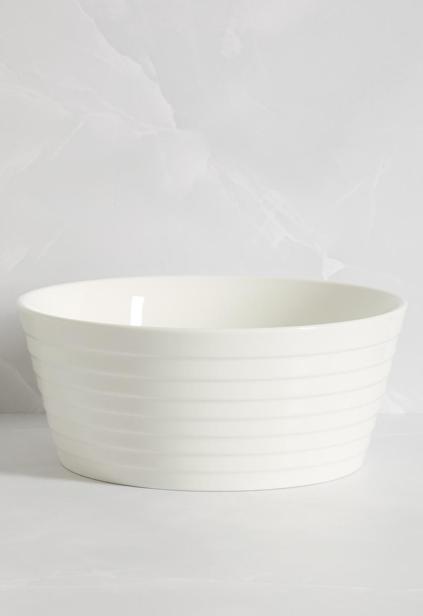 Luigi Bormioli - Home Classix Ribbed Round Salad Bowl 