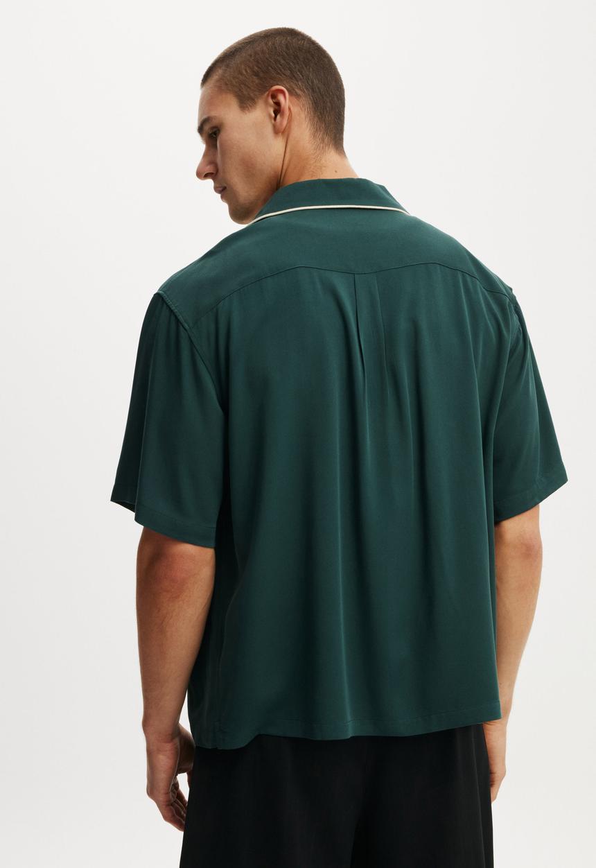Cotton On - Sorrento Short Sleeve Shirt - Green
