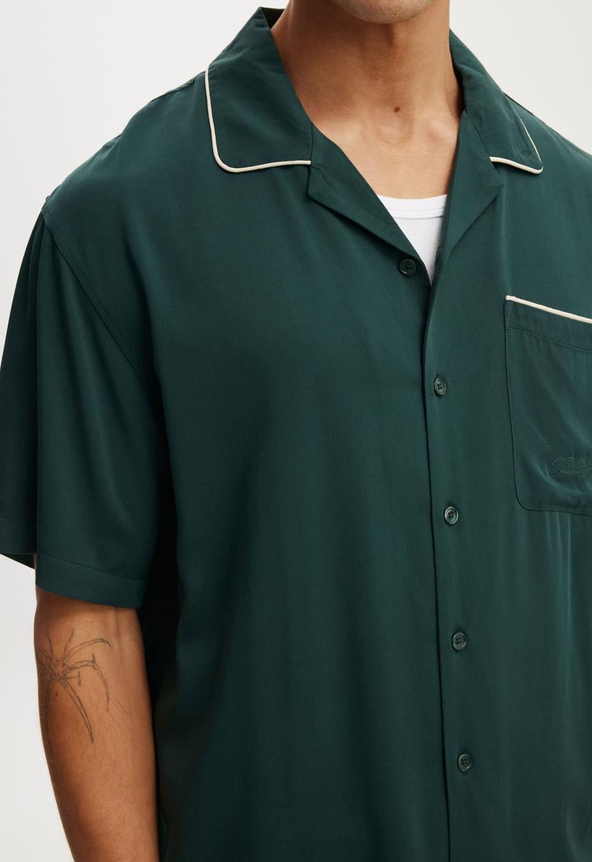 Cotton On - Sorrento Short Sleeve Shirt - Green