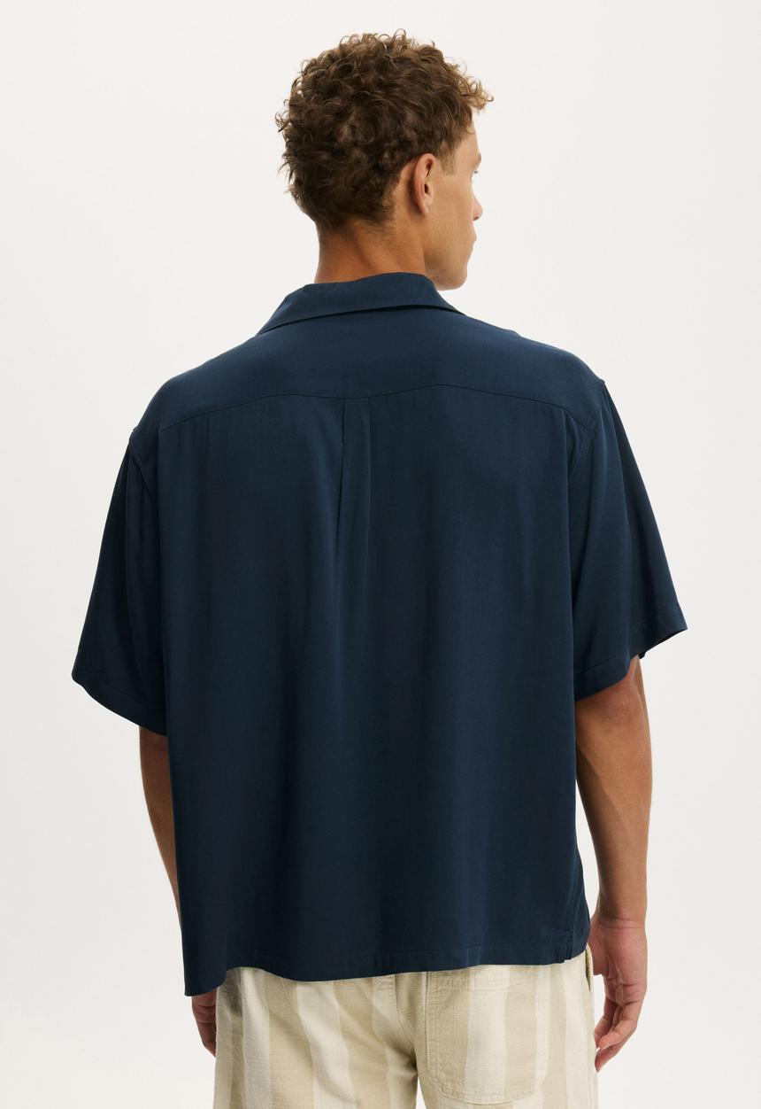 Cotton On - Sorrento Short Sleeve Shirt - Navy