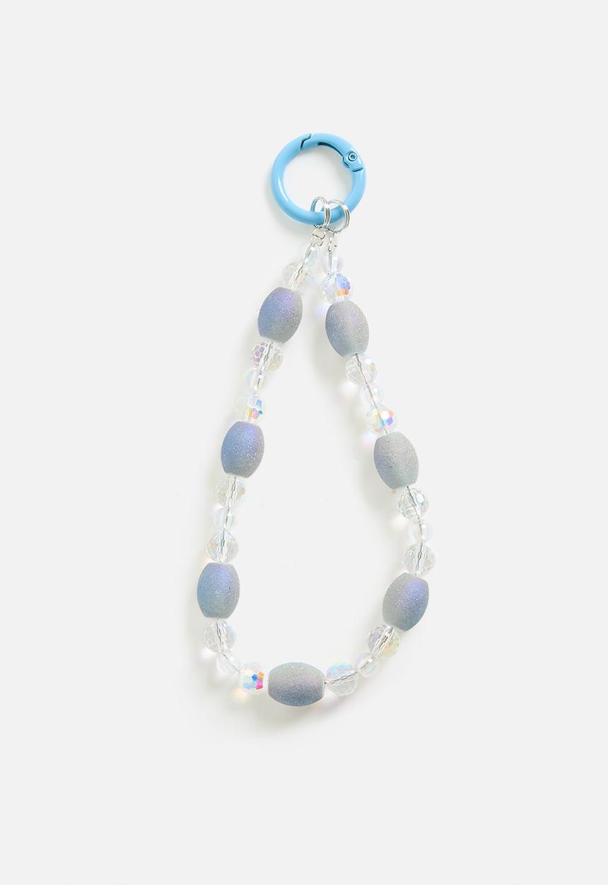 Tessa Design - Fiona beaded bag charm accessory-blue