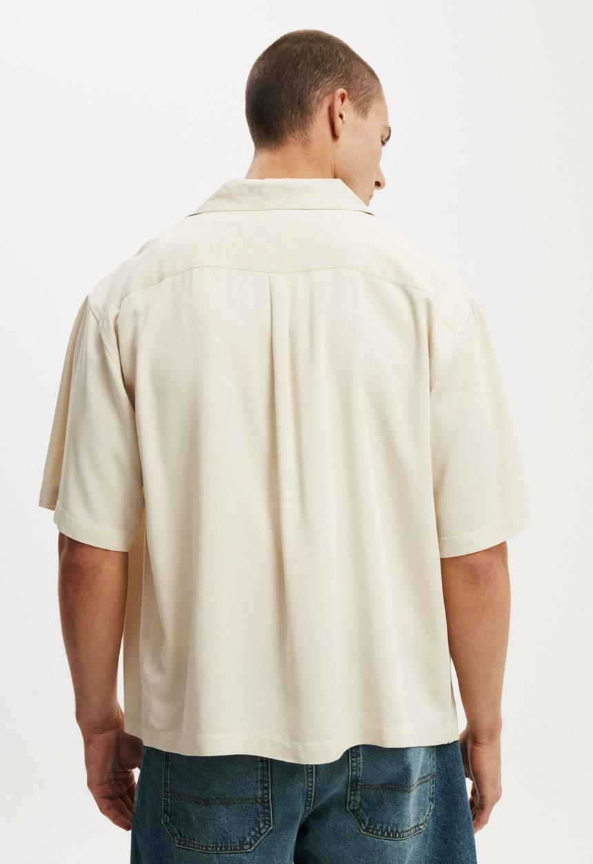 Cotton On - Sorrento Short Sleeve Shirt - Stone