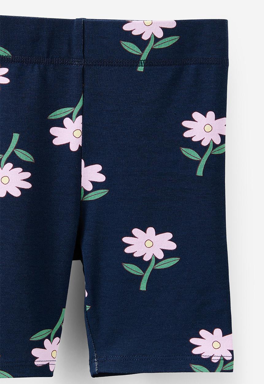 Cotton On - Hailey Bike Short - Squid Ink/Floral